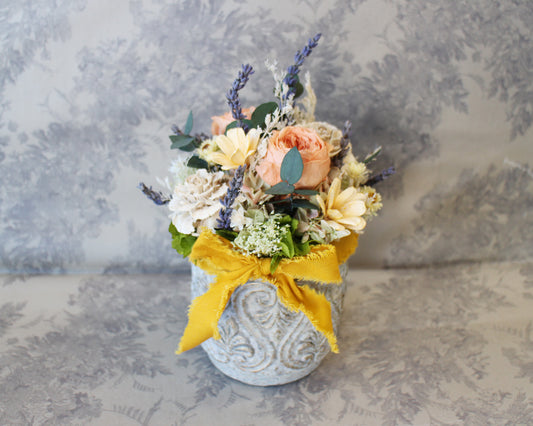 プリザーブドアレンジ(mustard)