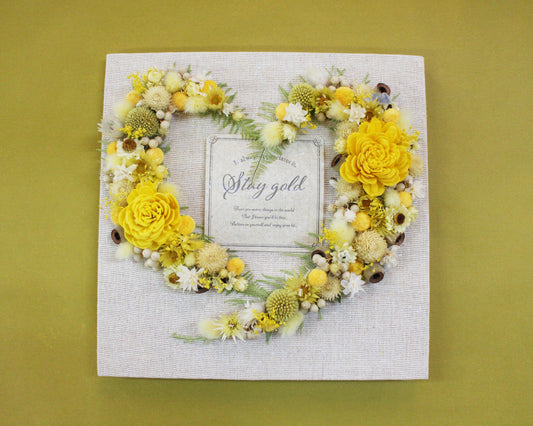 ハートフレーム(yellow)