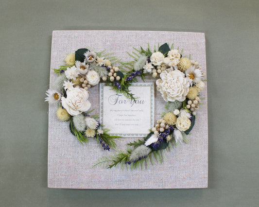 ハートフレーム(white)