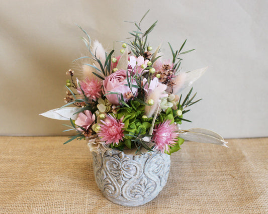 プリザーブドアレンジ(misty pink)